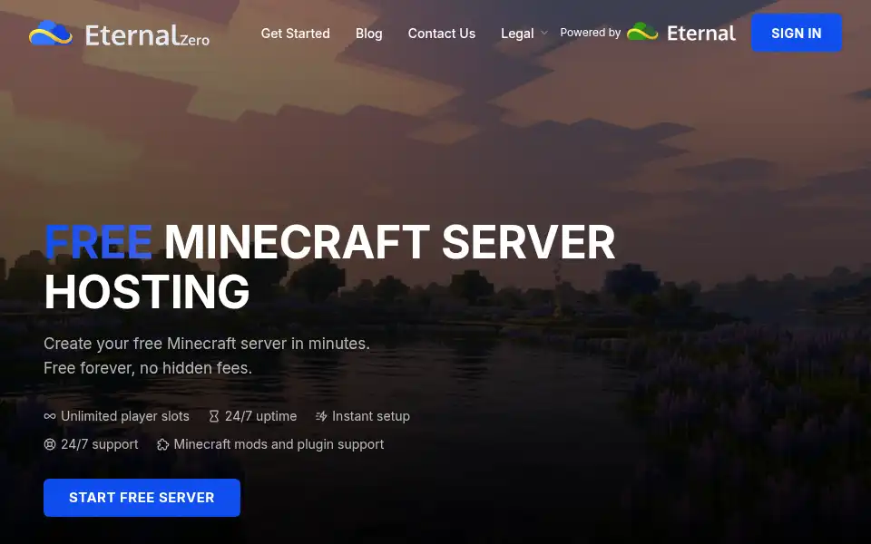 Screenshot of eternalzero.cloud