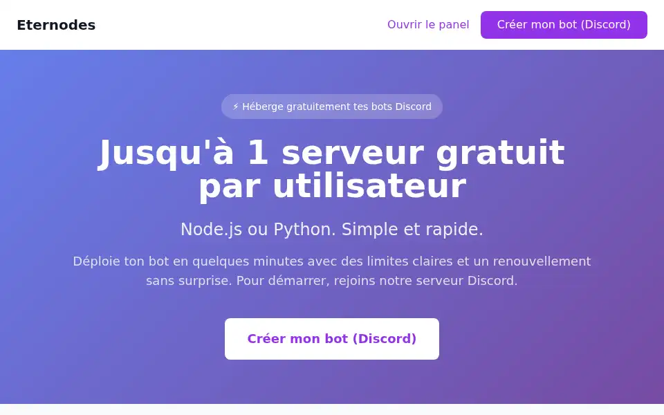Screenshot of eternodes.fr
