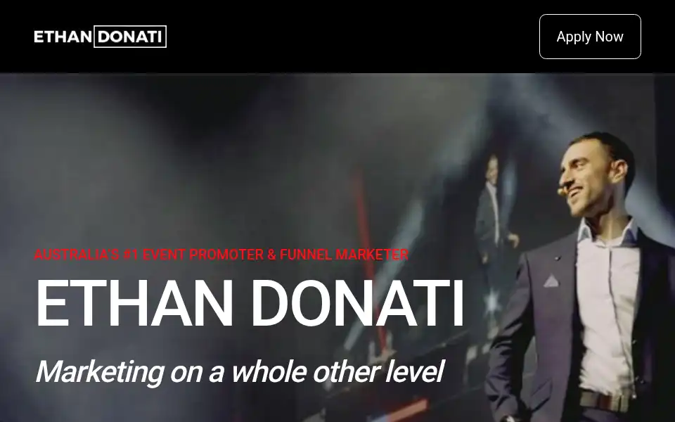 Screenshot of ethandonati.com