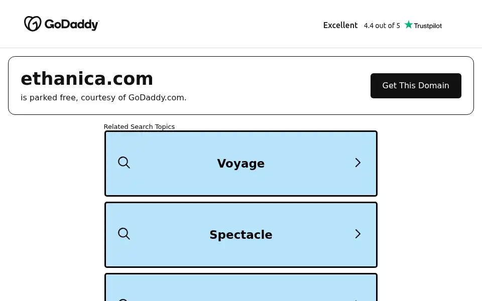 Screenshot of ethanica.com