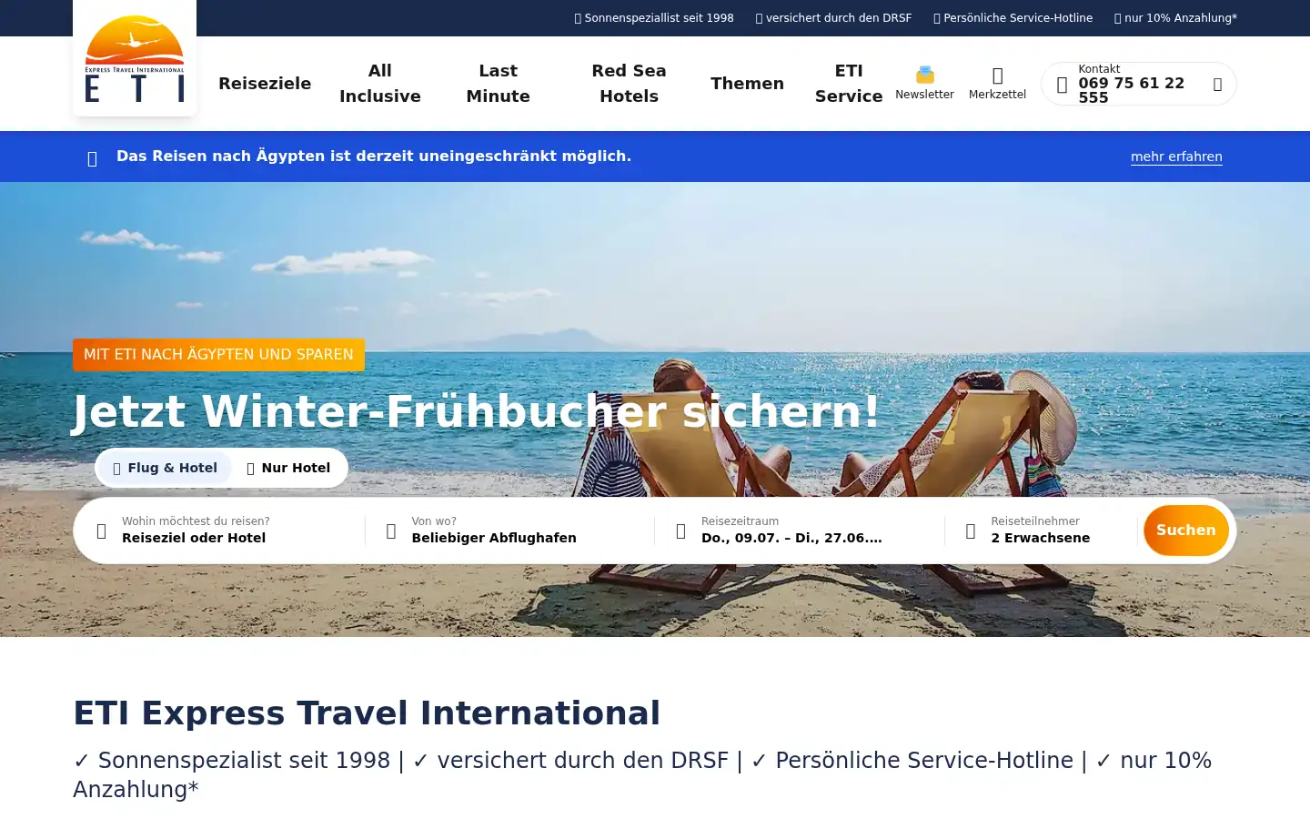 Screenshot of eti.de