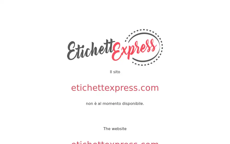 Screenshot of etichettexpress.com