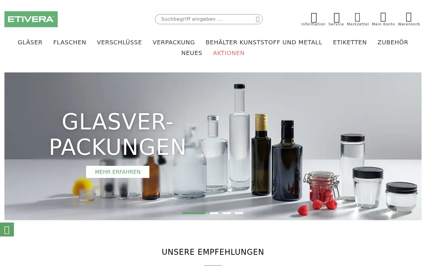 Screenshot of etivera.de