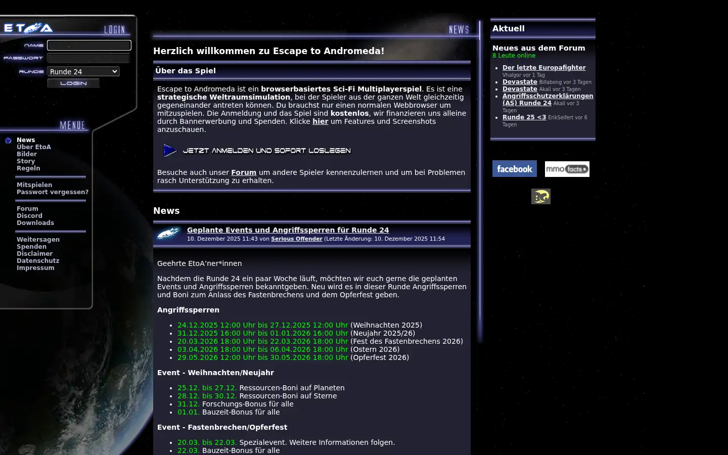 Screenshot of etoa.ch