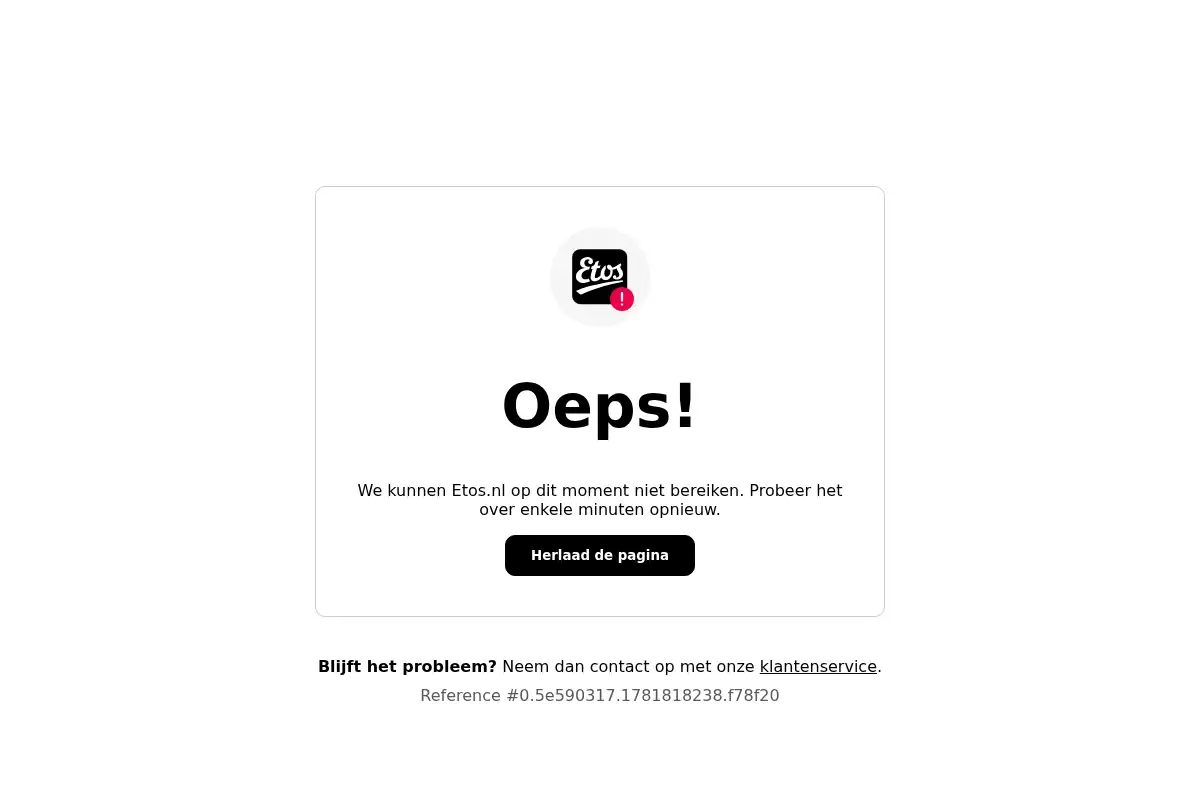 Screenshot of etos.nl