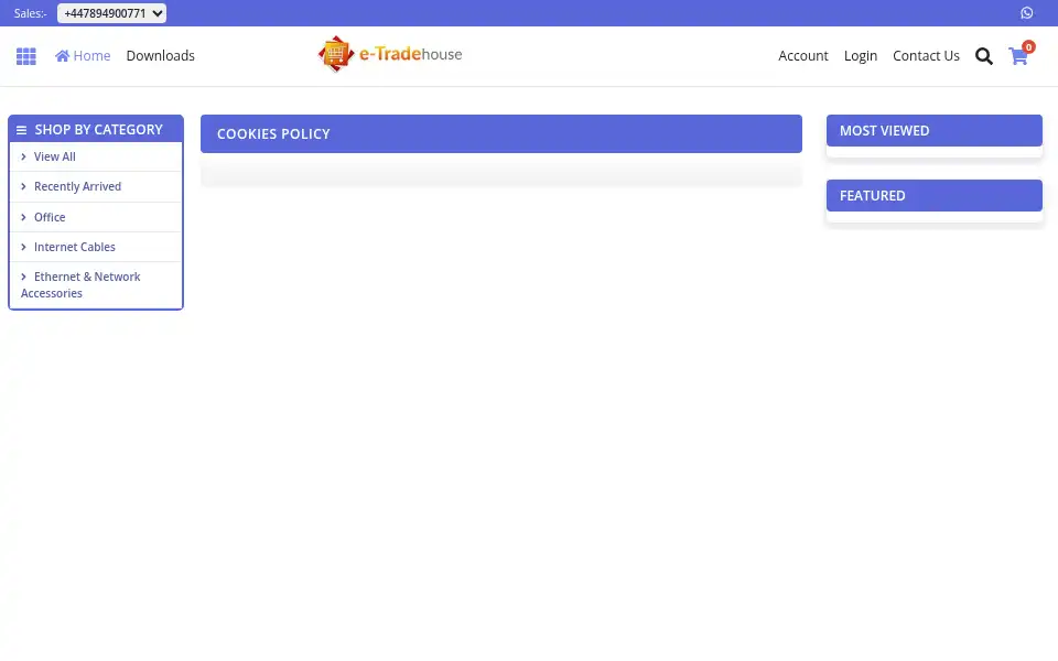 Screenshot of etradehouse.com