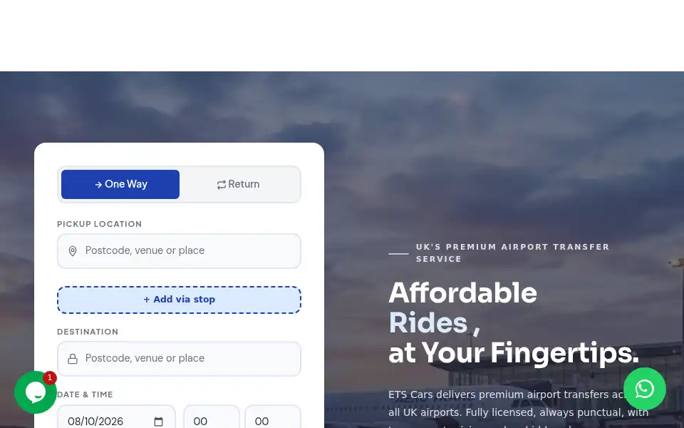 Screenshot of etscars.co.uk