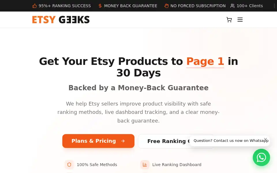 Screenshot of etsygeeks.org