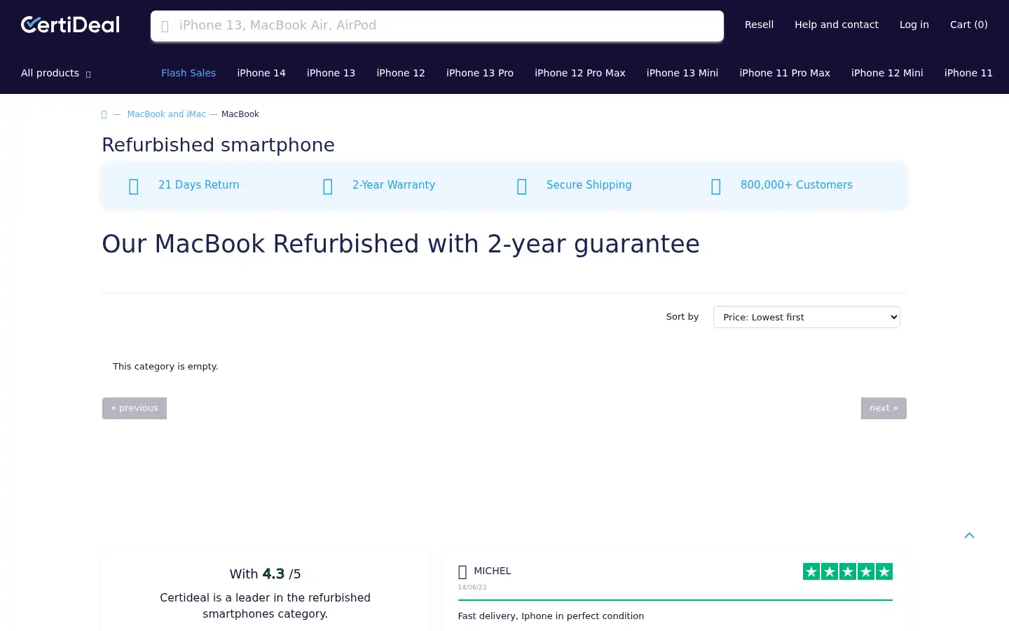 Screenshot of eu.certideal.com