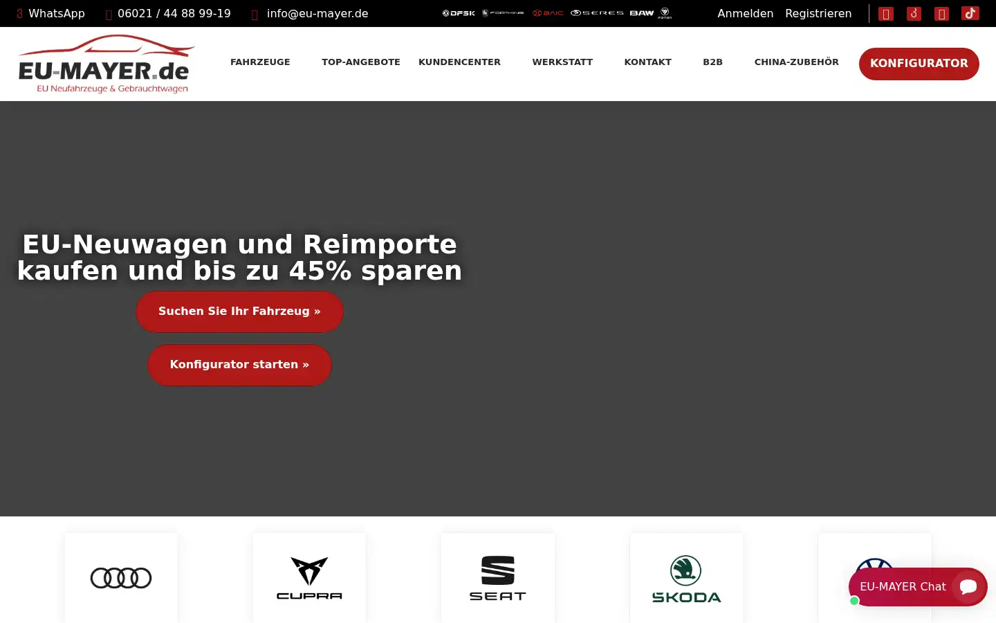 Screenshot of eu-mayer.de
