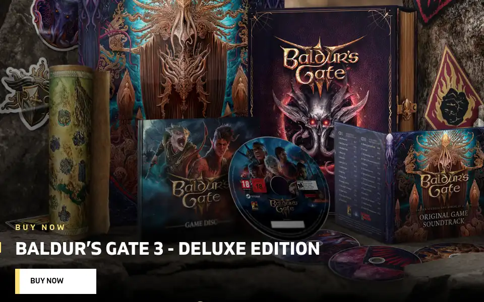 Screenshot of eu.merch.larian.com