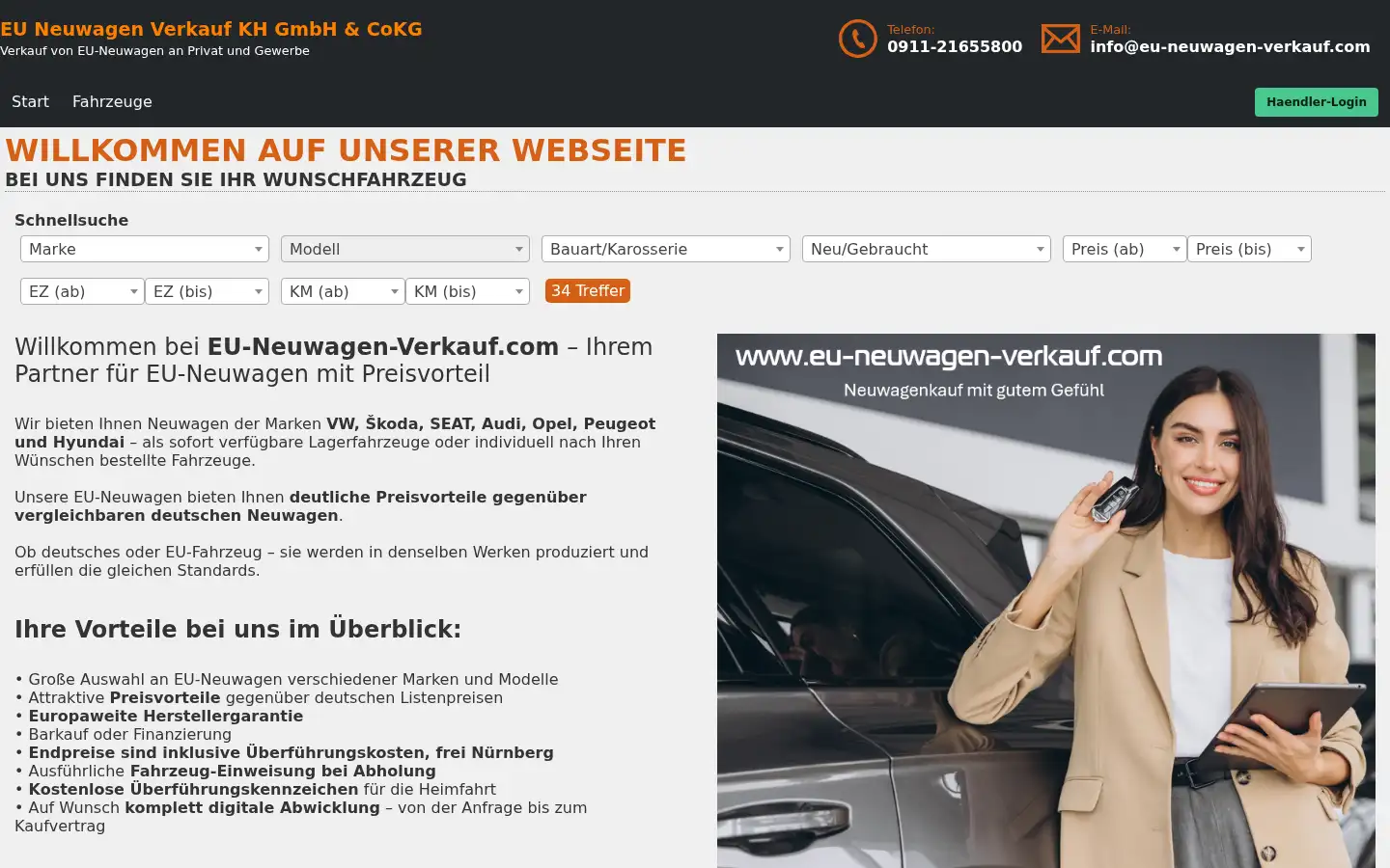 Screenshot of eu-neuwagen-verkauf.com