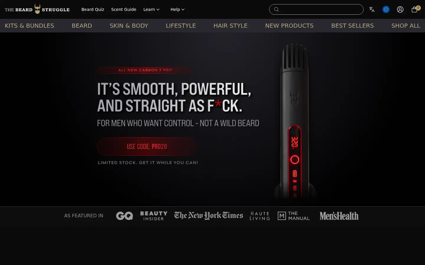 Screenshot of eu.thebeardstruggle.com