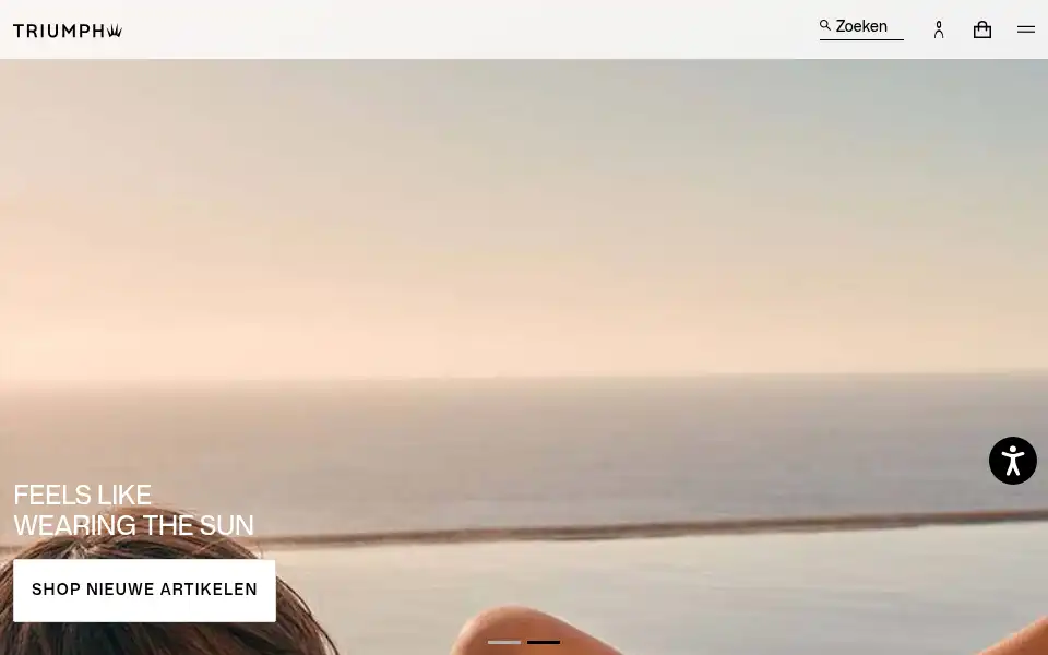 Screenshot of eu.triumph.com