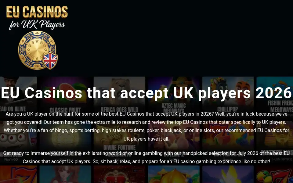 Screenshot of eucasinoukplayers.com