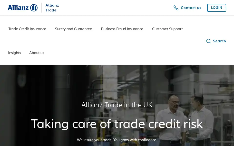 Screenshot of eulerhermes.co.uk