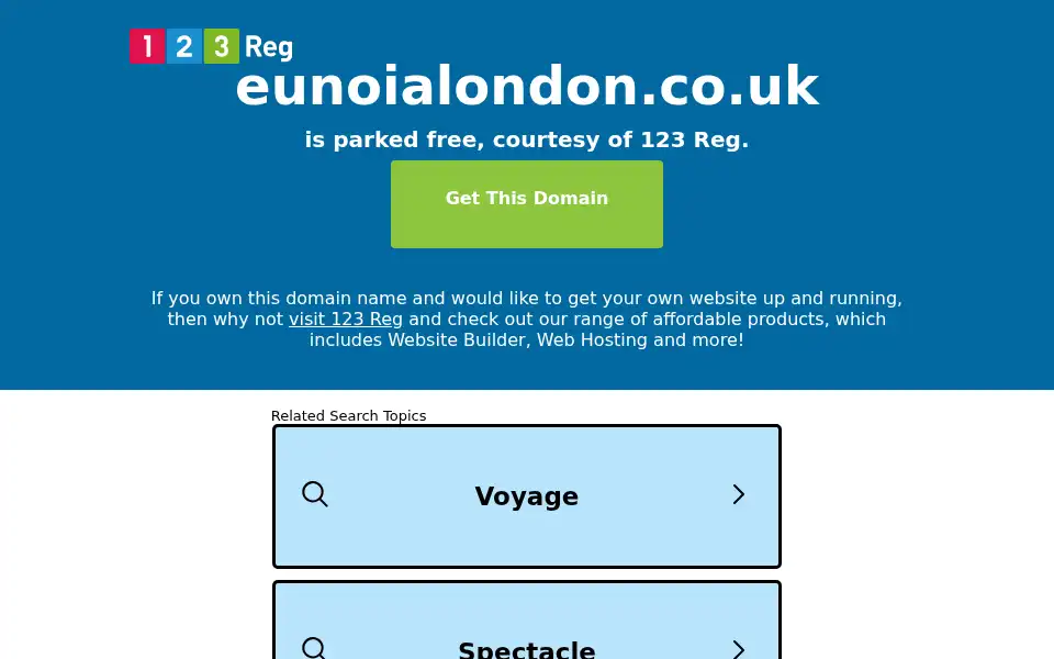 Screenshot of eunoialondon.co.uk