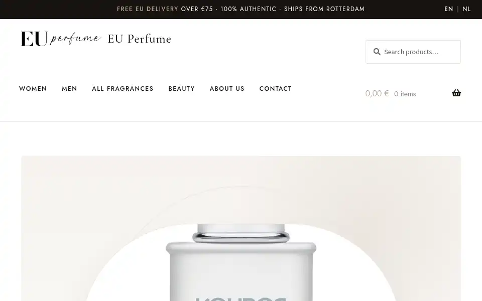 Screenshot of euperfume.com