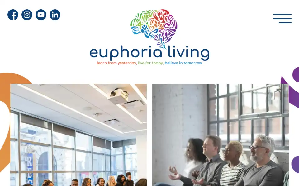 Screenshot of euphorialiving.co.uk