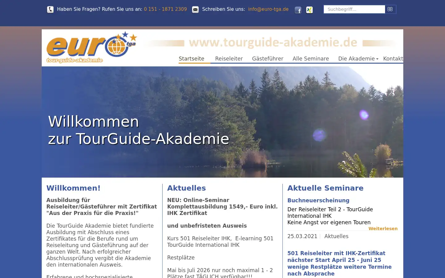 Screenshot of euro-tga.de