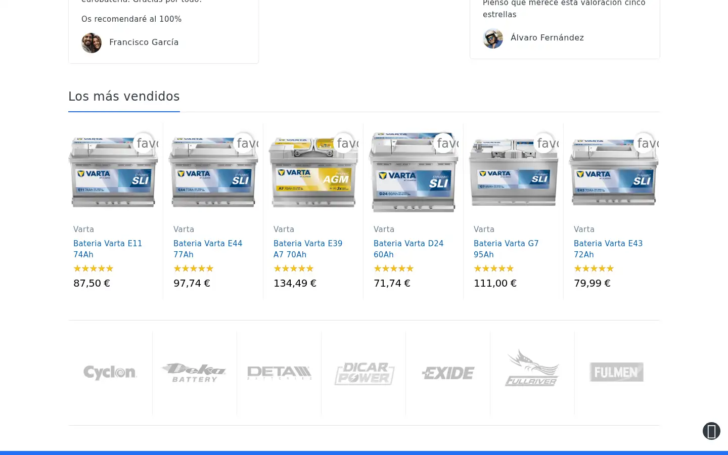 Screenshot of eurobateria.es