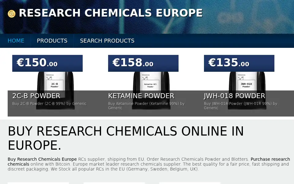 Screenshot of eurochembtc.com