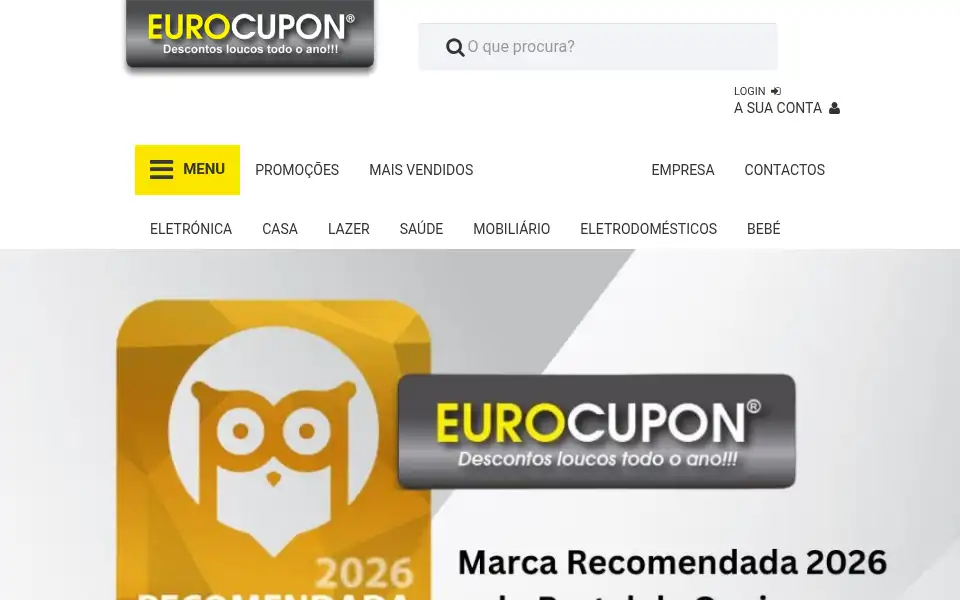 Screenshot of eurocupon.pt