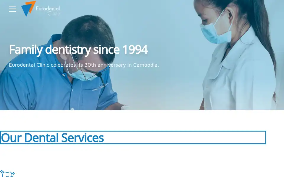 Screenshot of eurodentalcambodia.com