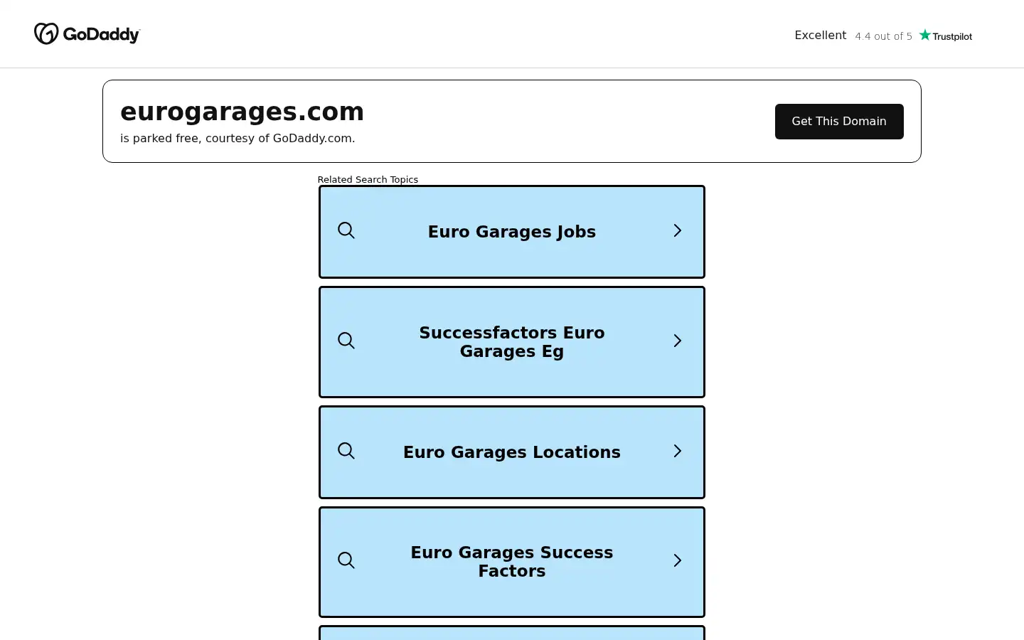 Screenshot of eurogarages.com