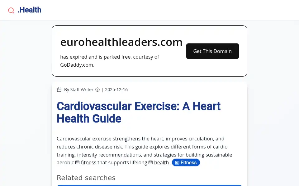 Screenshot of eurohealthleaders.com