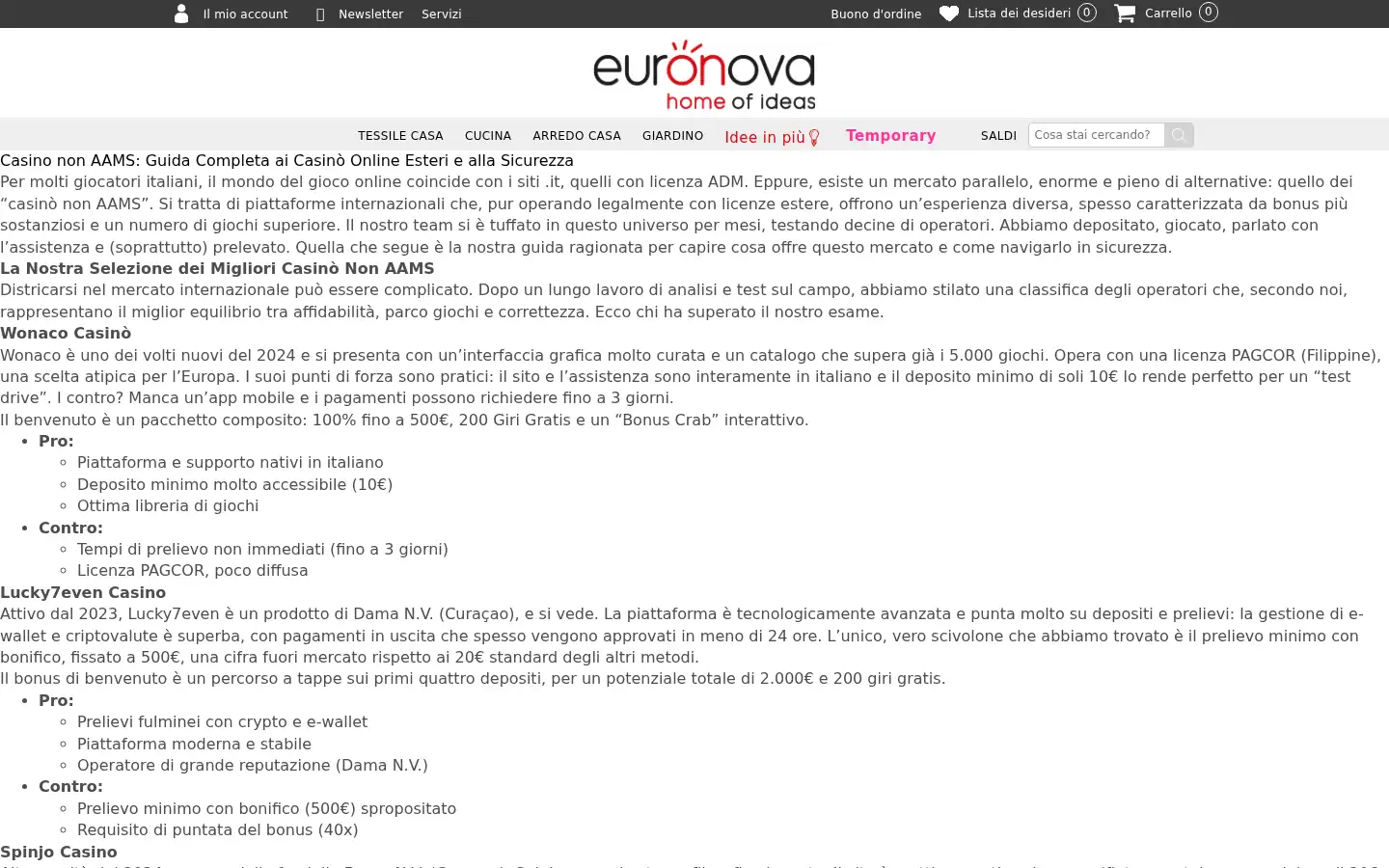 Screenshot of euronova-italia.it