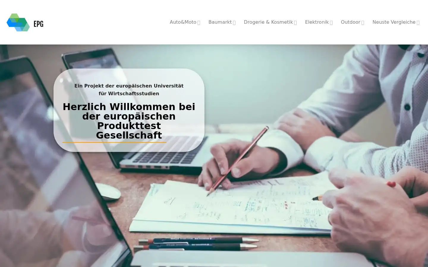 Screenshot of europaeische-produkttest-gesellschaft.de