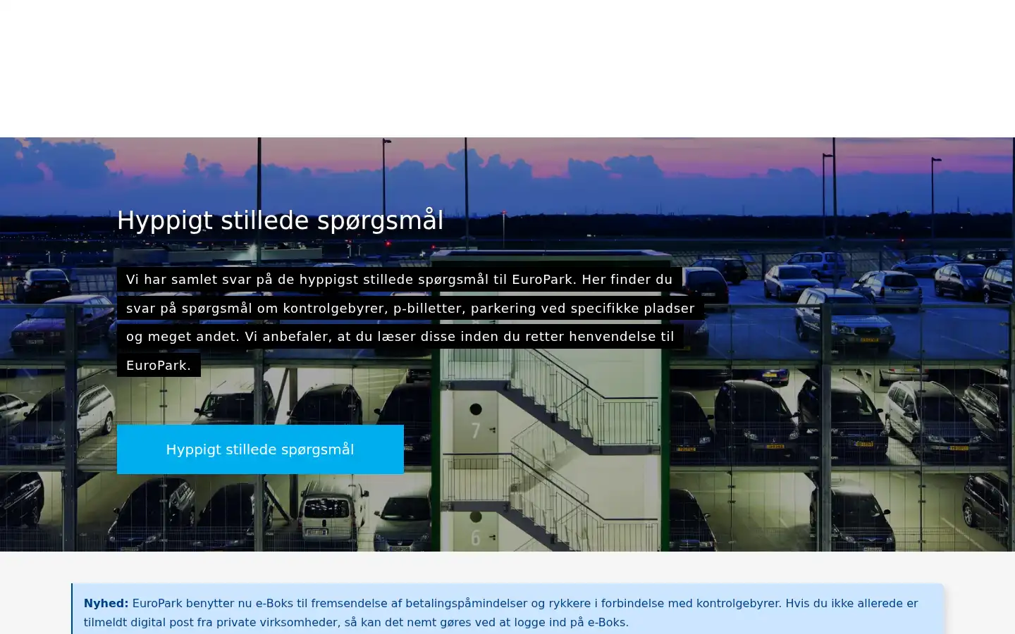 Screenshot of europark.dk