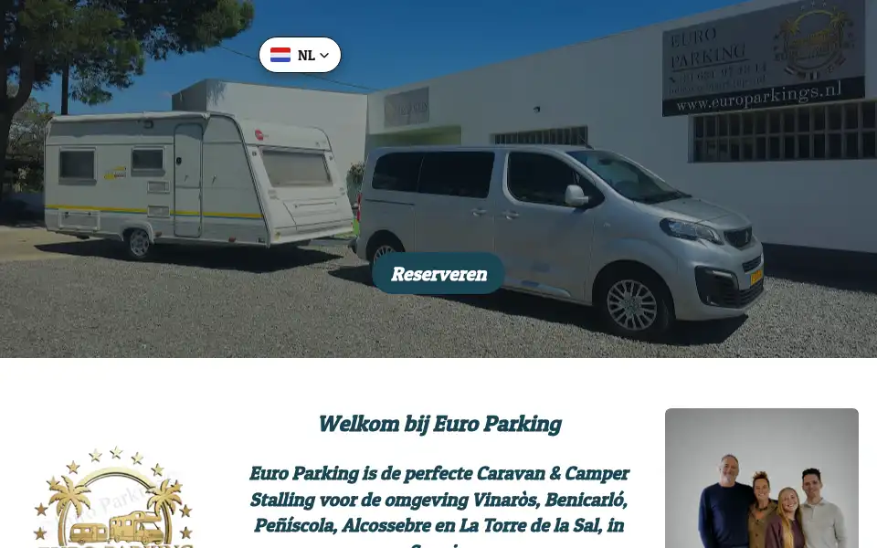 Screenshot of europarkings.nl