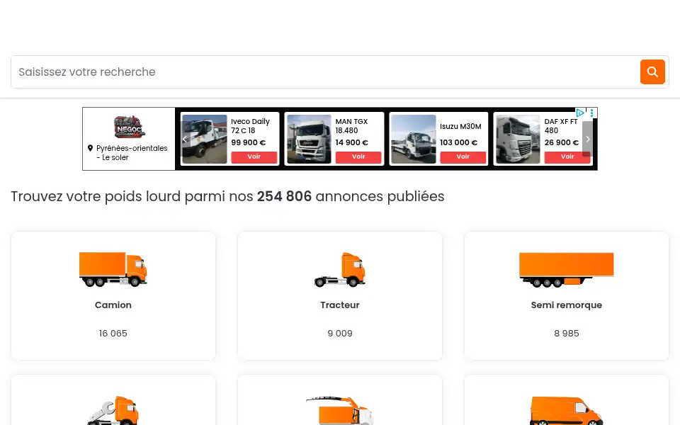 Screenshot of europe-camions.com