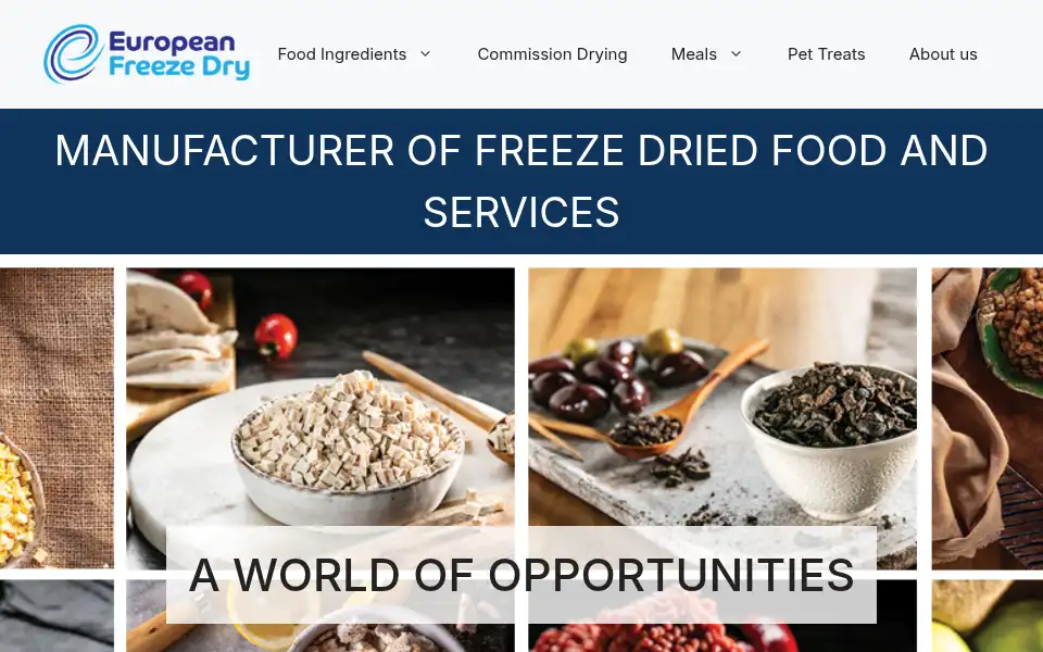 Screenshot of europeanfreezedry.com