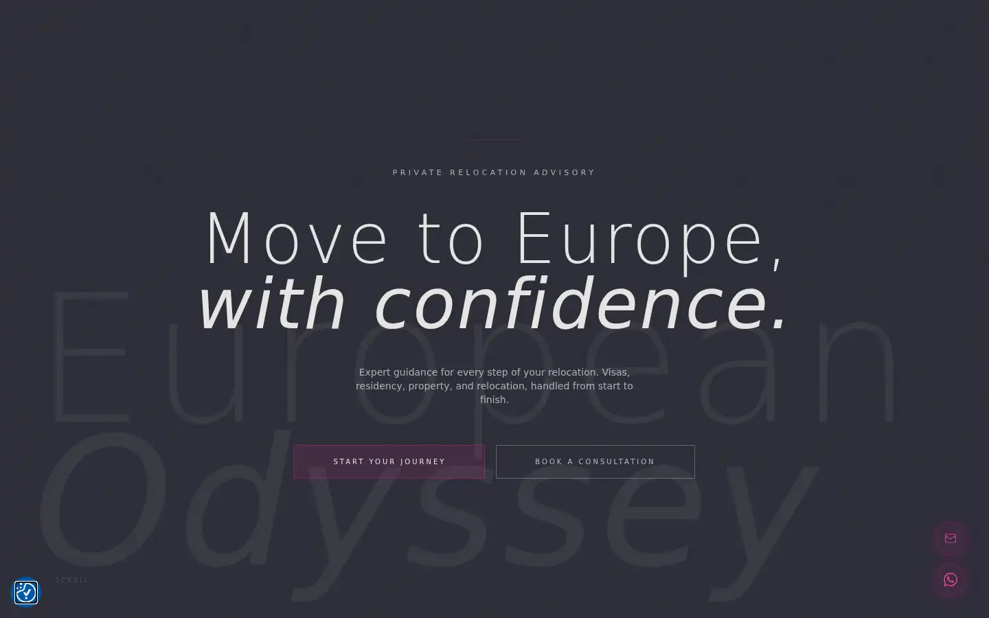 Screenshot of europeanodyssey.com