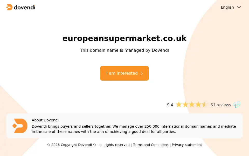 Screenshot of europeansupermarket.co.uk