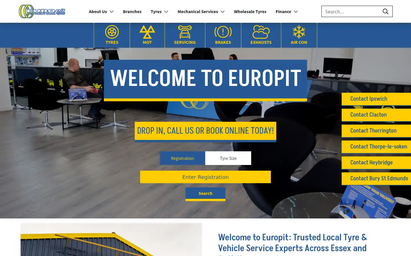 Screenshot of europittyres.co.uk