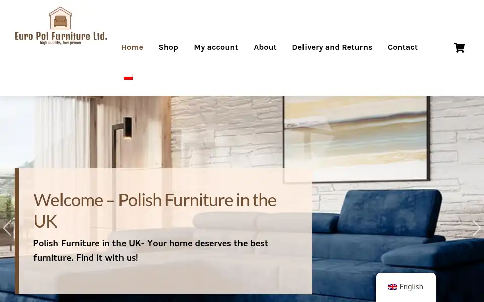 Screenshot of europolfurniture.co.uk