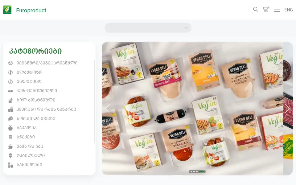 Screenshot of europroduct.ge