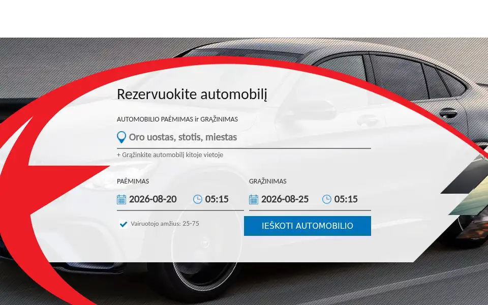 Screenshot of eurorenta.lt