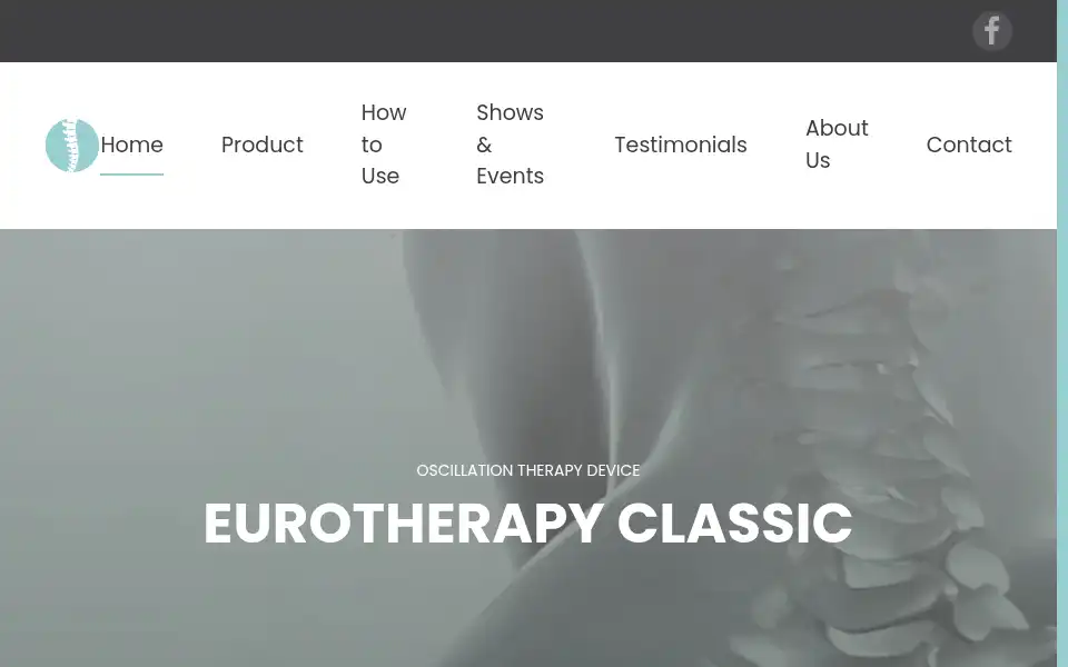 Screenshot of eurotherapy.co.uk