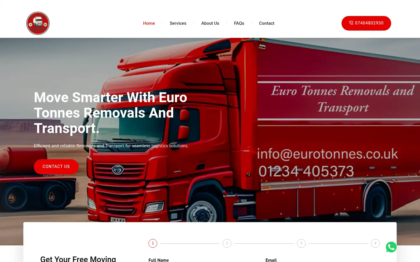 Screenshot of eurotonnes.co.uk