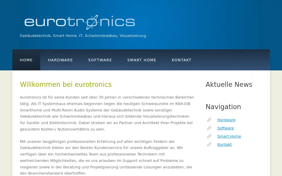 Screenshot of eurotronics.de