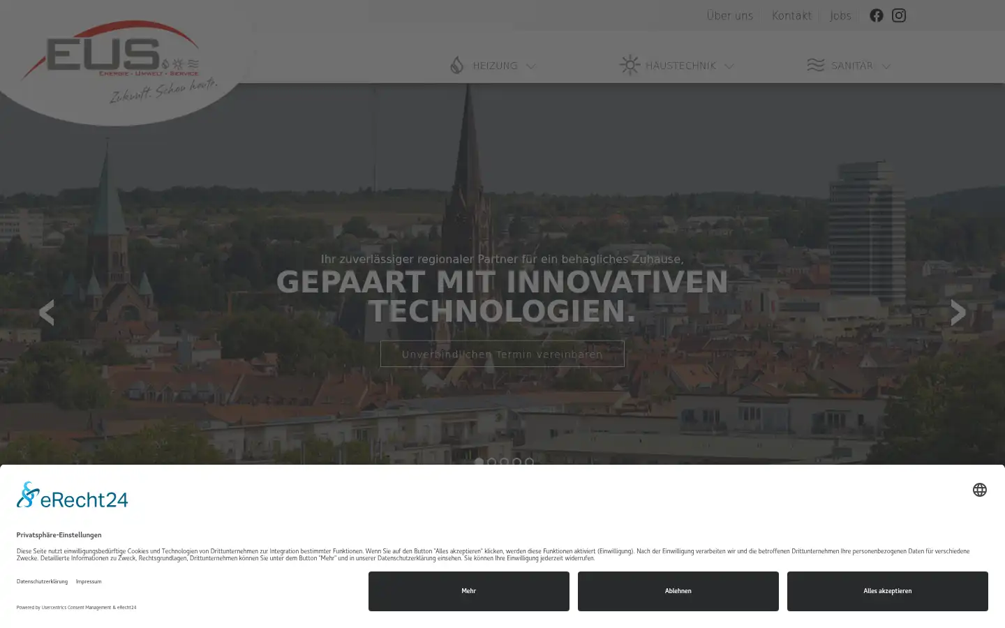 Screenshot of eus-kl.de