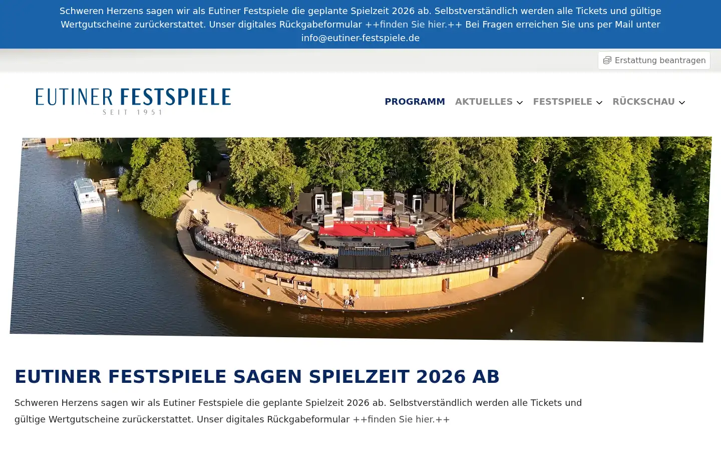 Screenshot of eutiner-festspiele.de