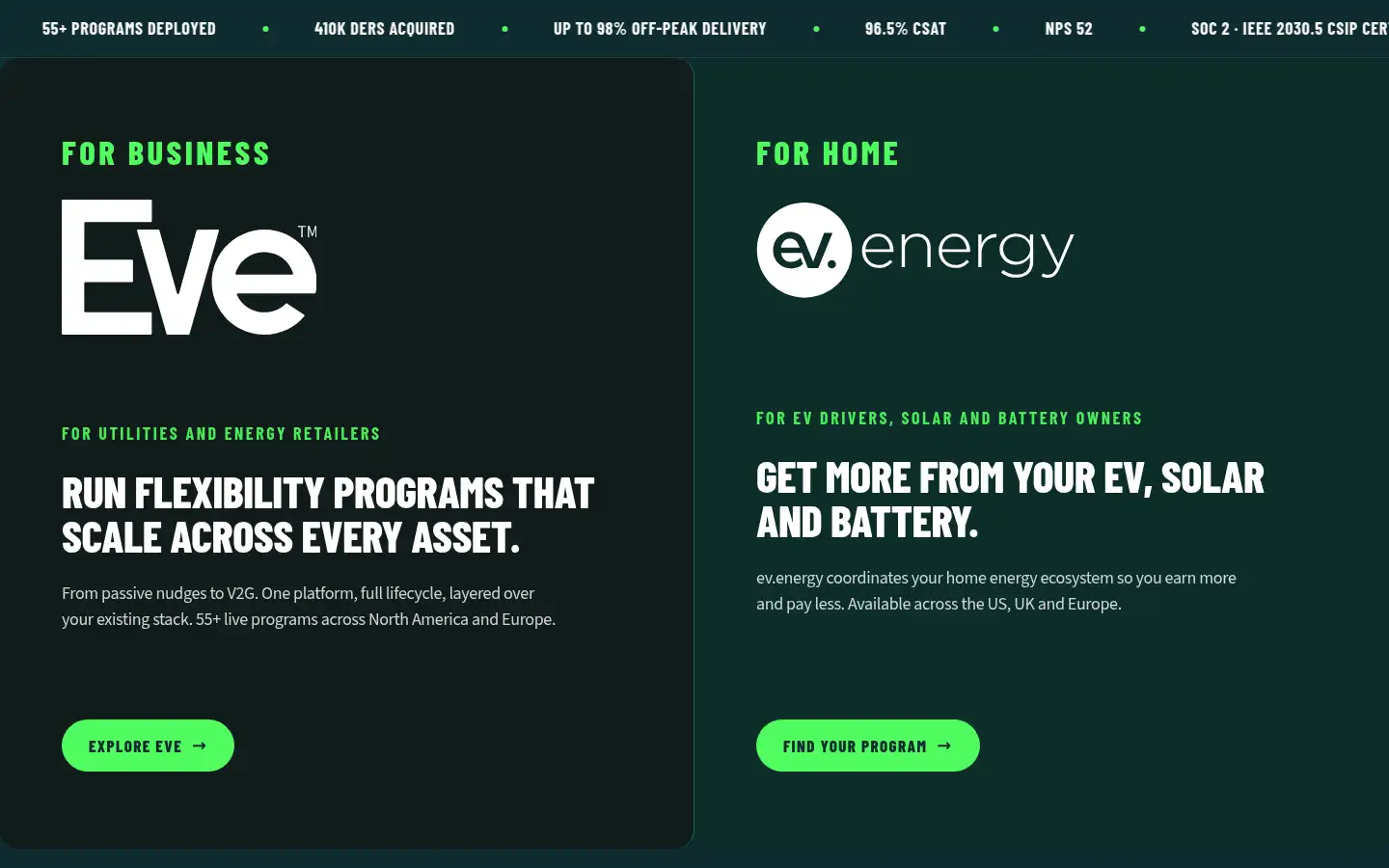 Screenshot of ev.energy