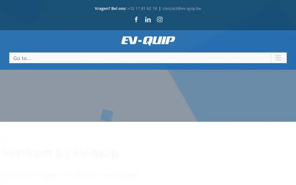 Screenshot of ev-quip.be
