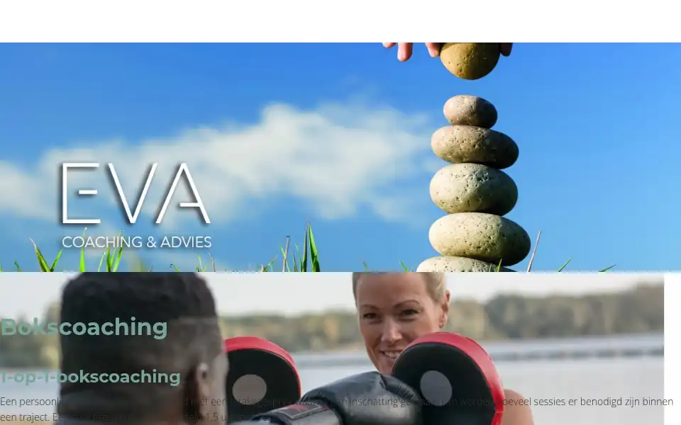 Screenshot of evacoachingadvies.nl
